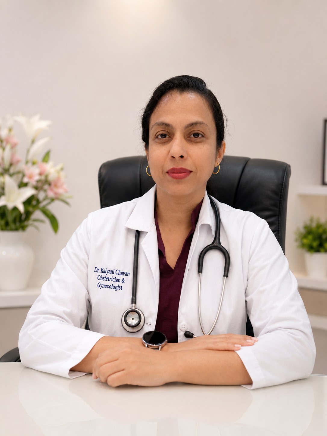 Dr. Kalyani Chavan in her Pune consultation practice